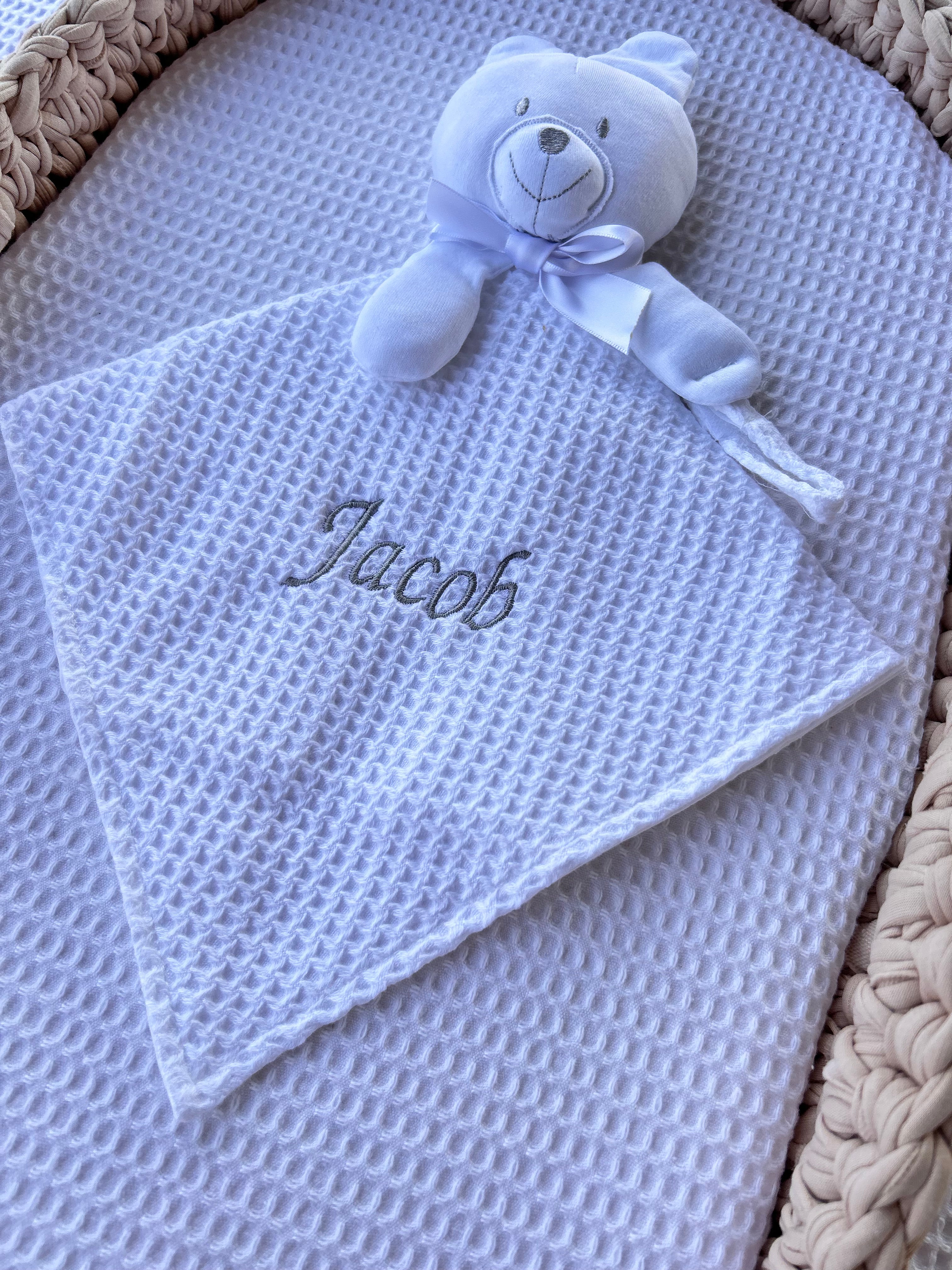 Doudou douceur nid d'abeille