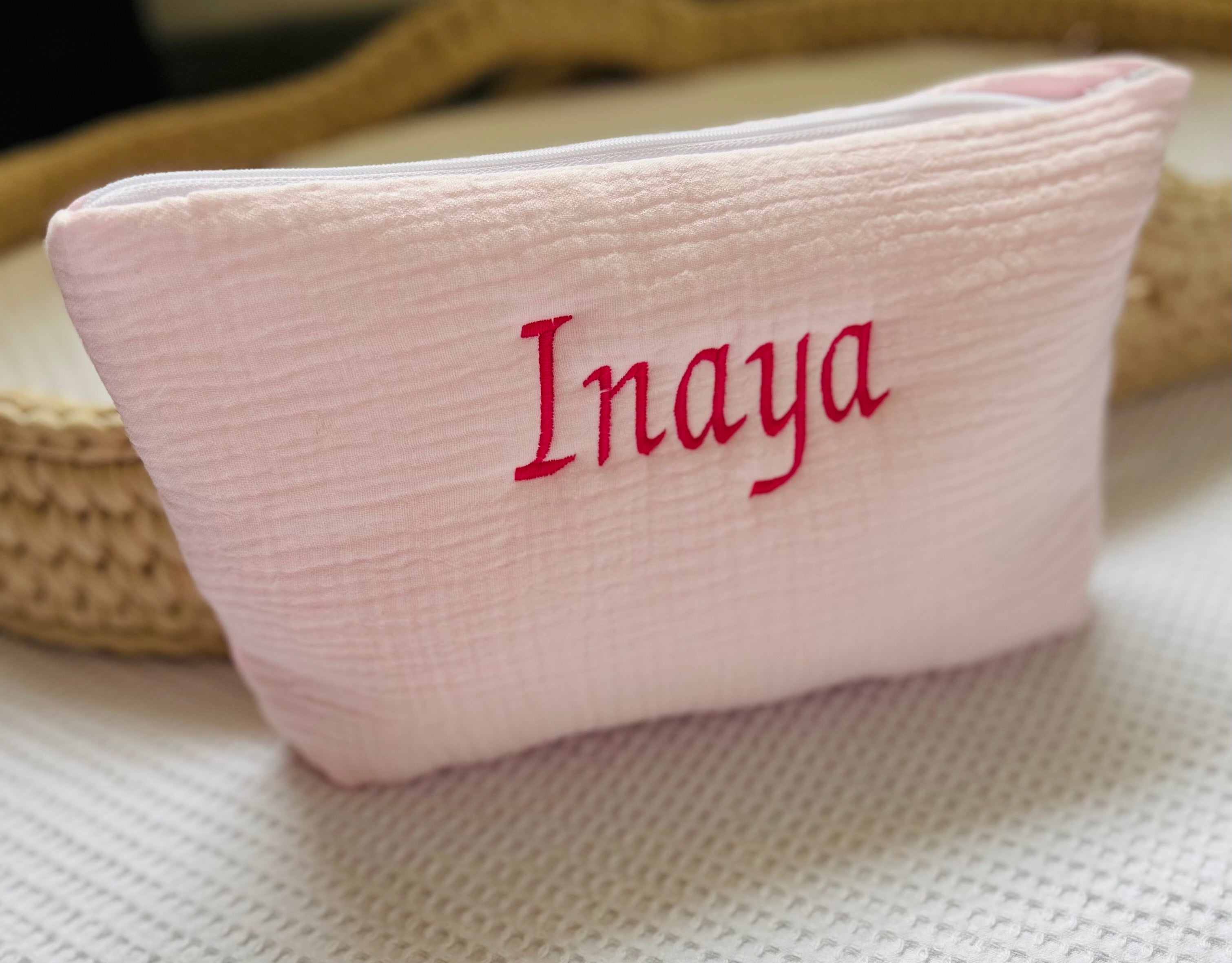 Trousse en gaze de coton