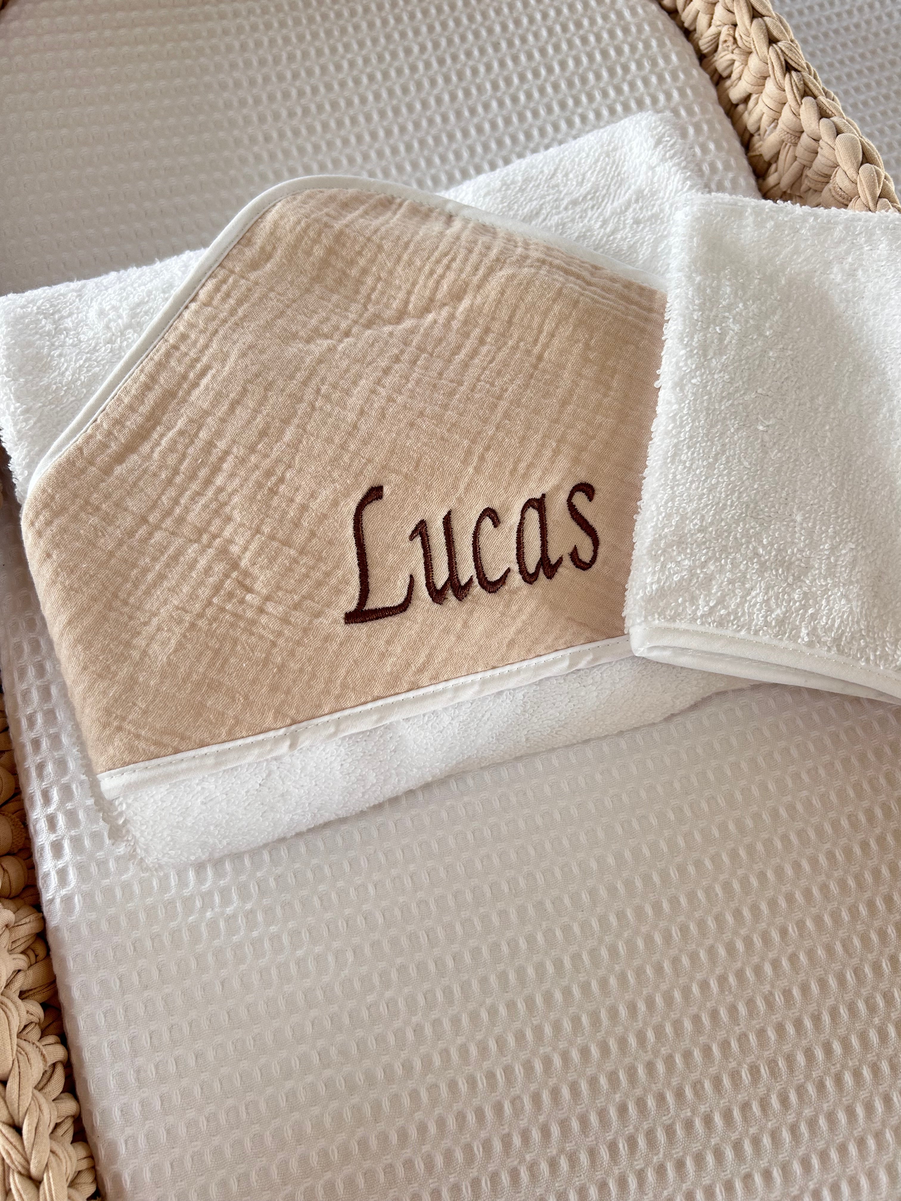 Cape de bain gaze de coton