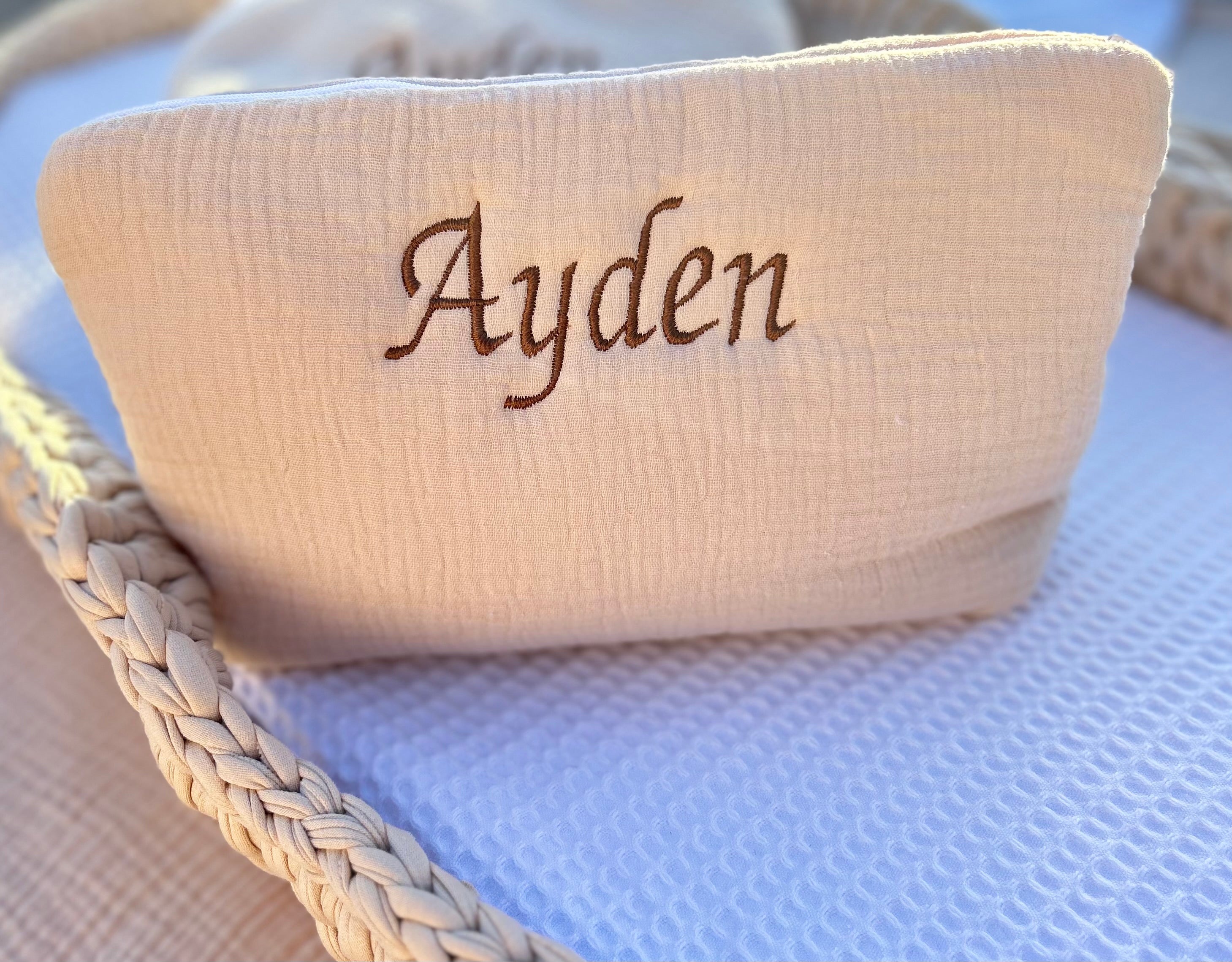 Trousse en gaze de coton