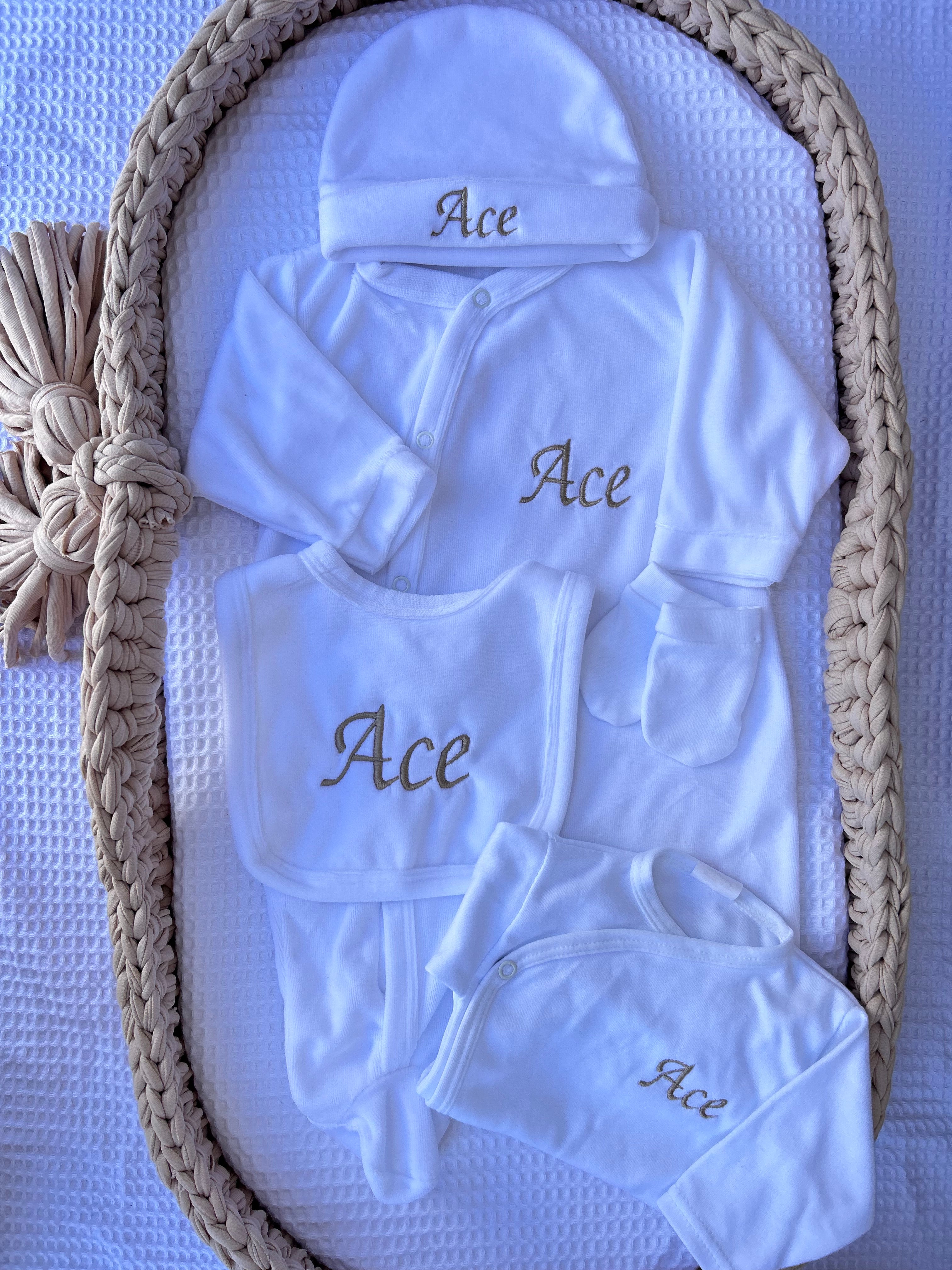 Ensemble 5 pièces en velours