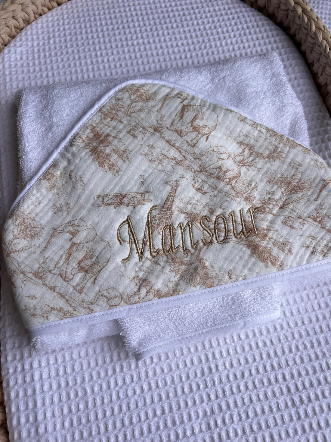 Cape de bain gaze de coton