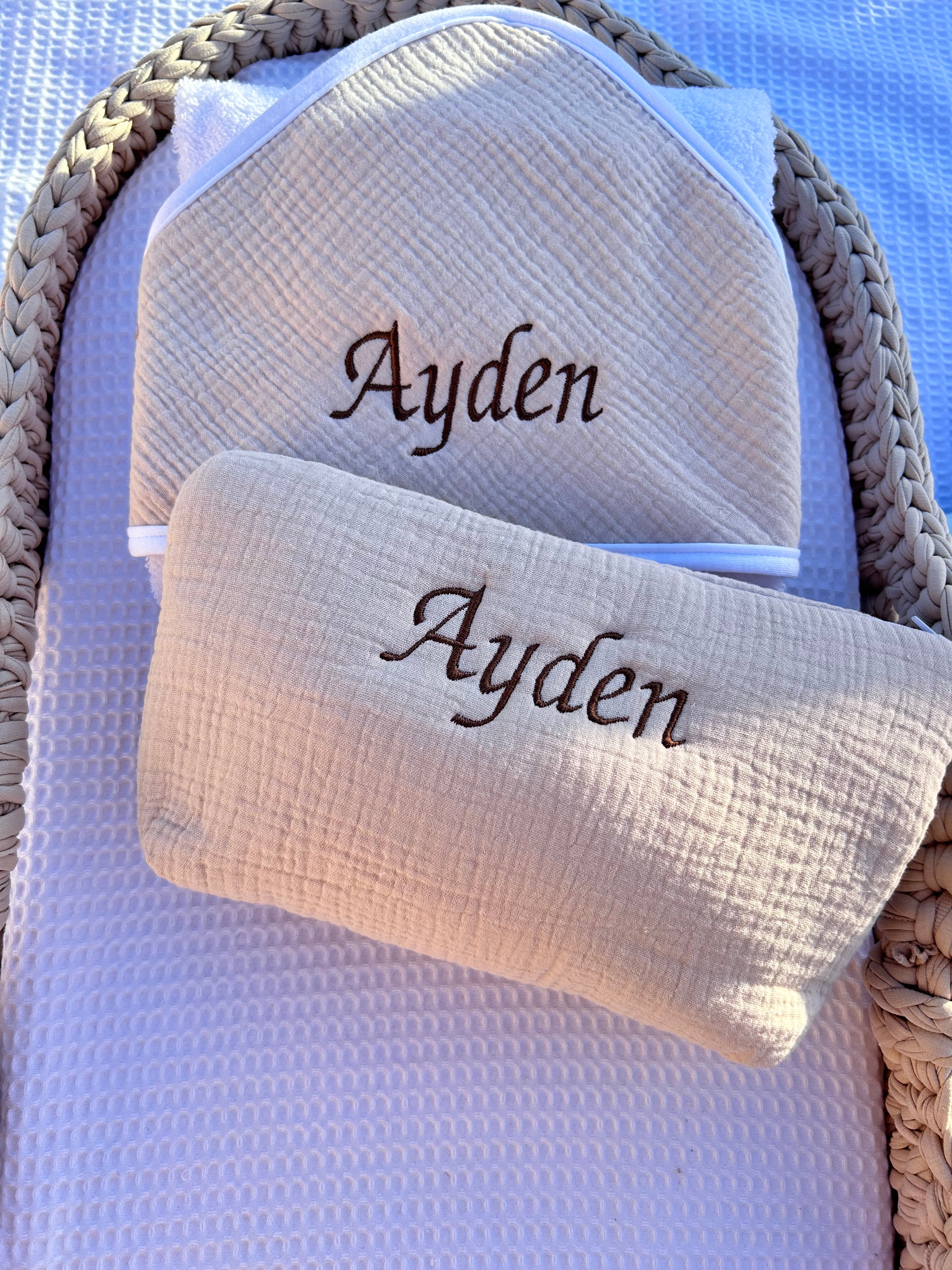 Trousse en gaze de coton