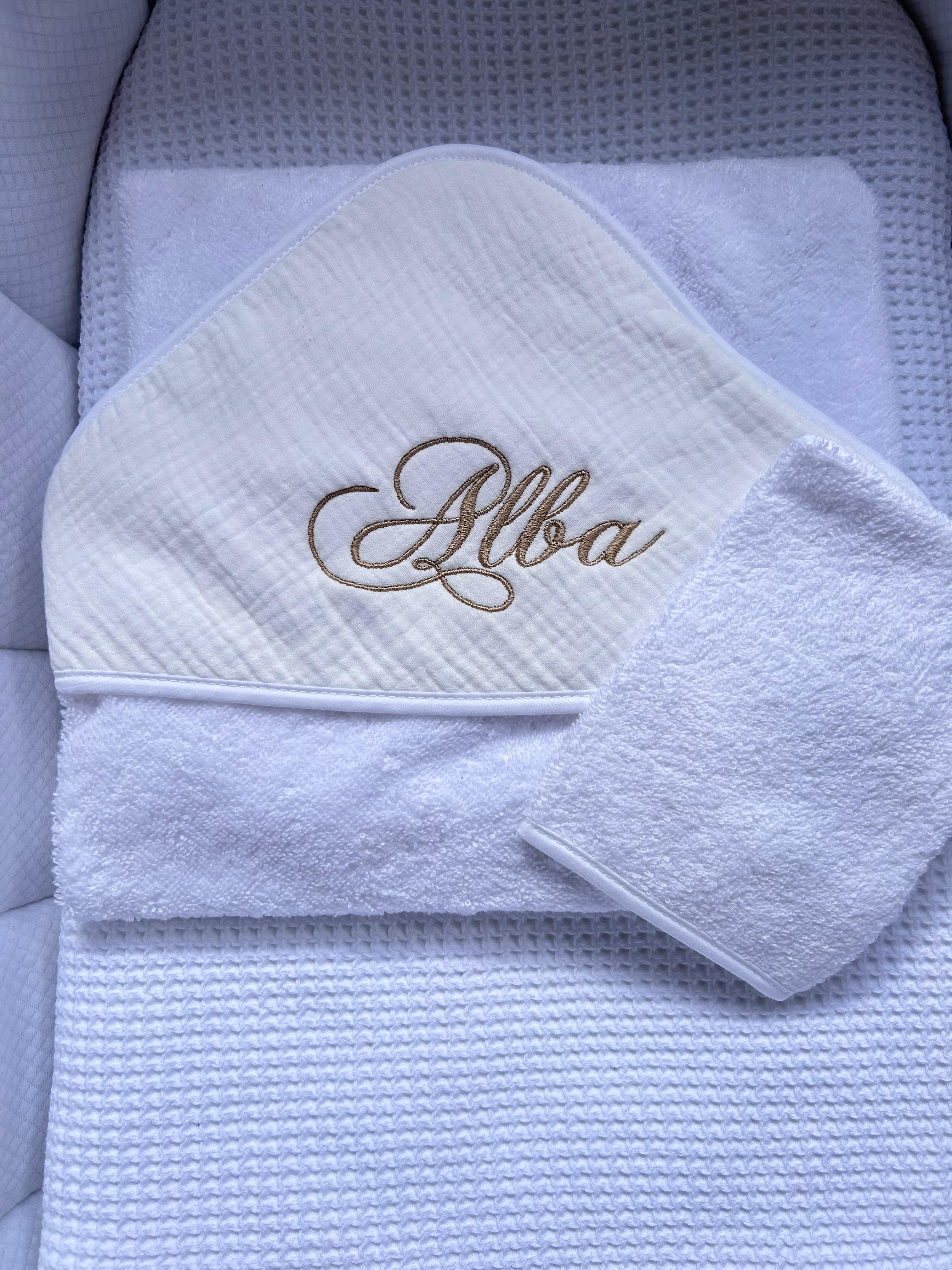 Cape de bain gaze de coton