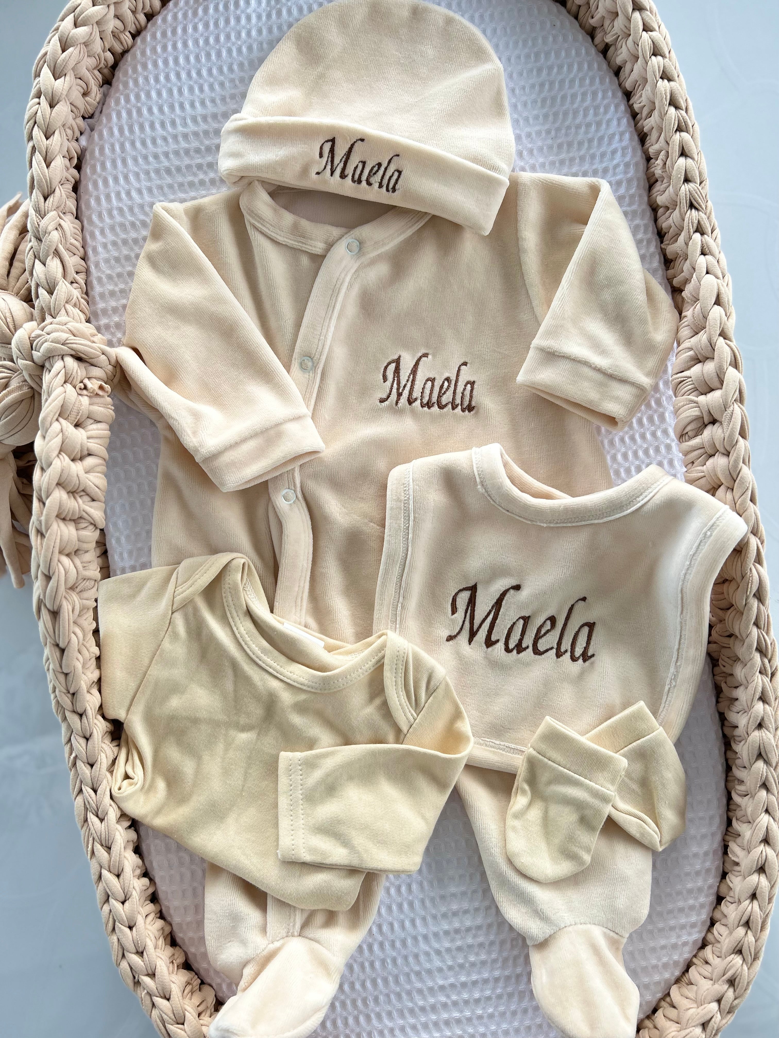 Ensemble 5 pièces en velours