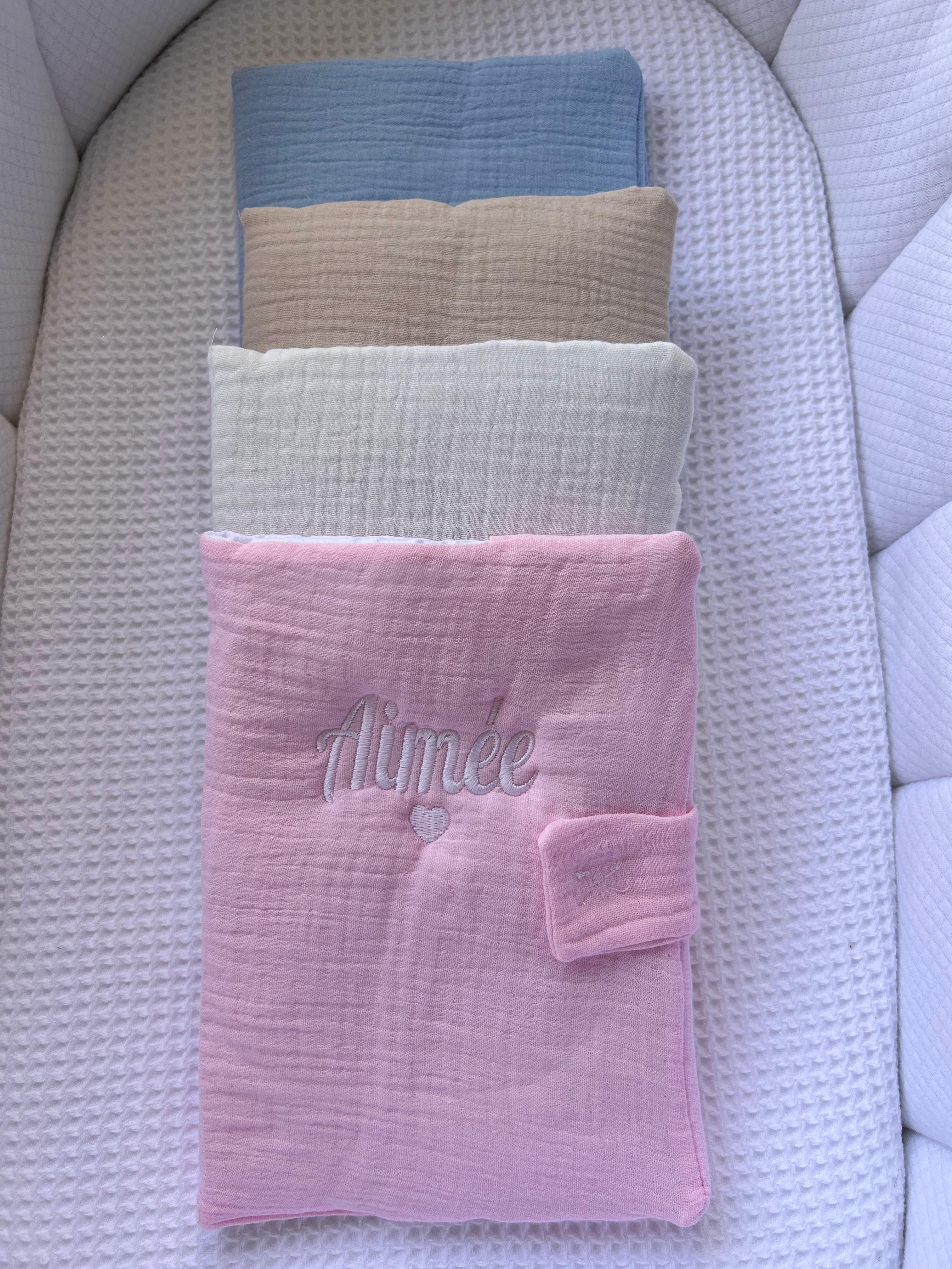 Protège carnet de santé gaze de coton