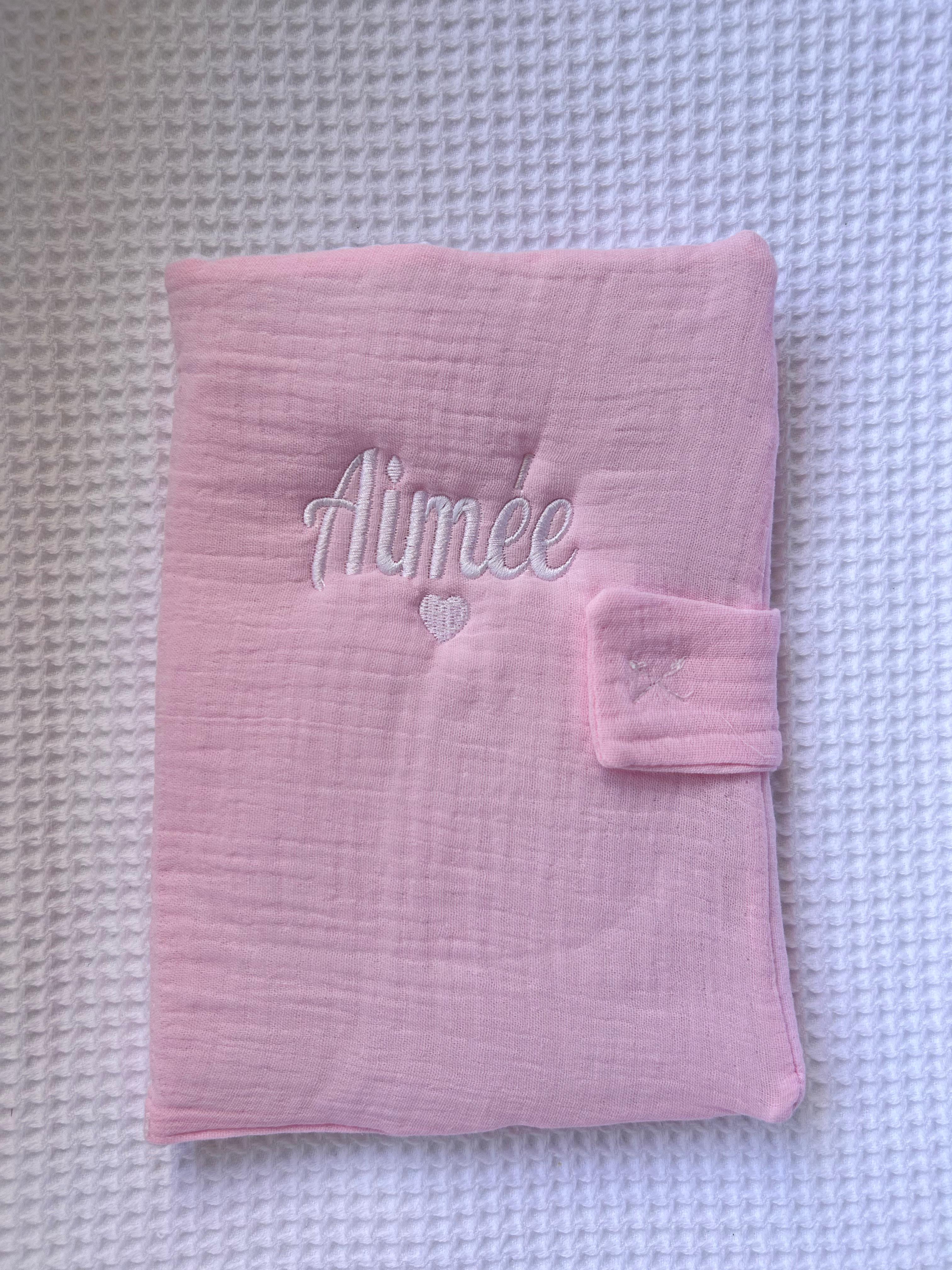 Protège carnet de santé gaze de coton