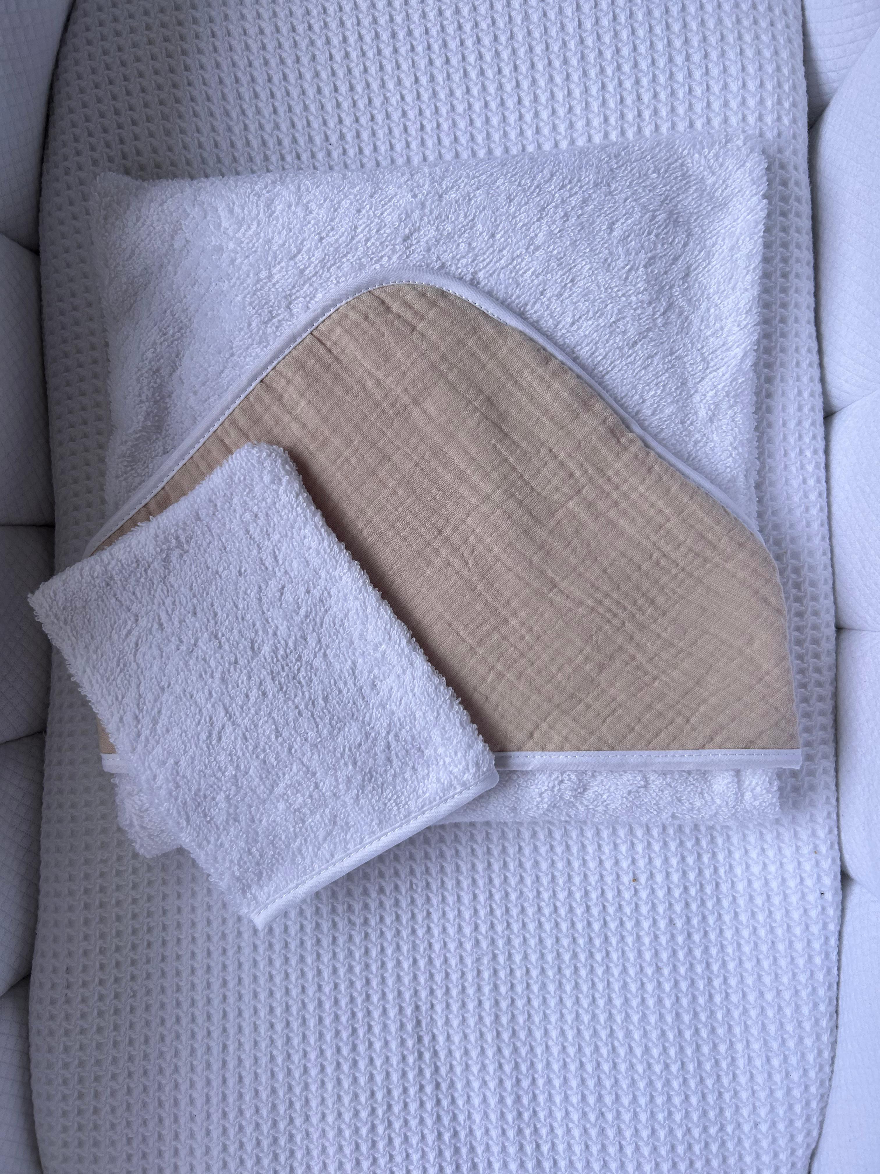 Cape de bain gaze de coton