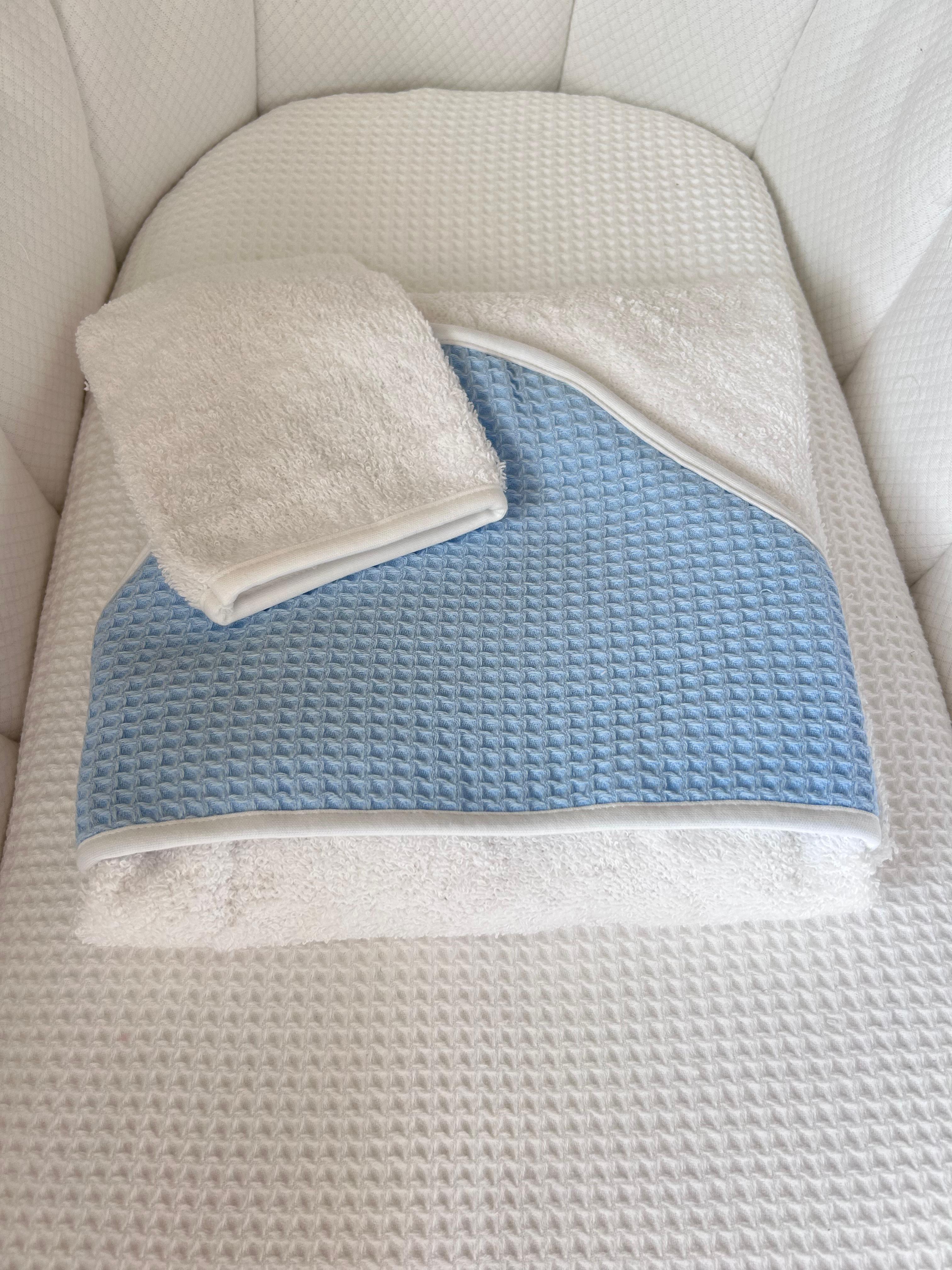 Cape de bain nid d'abeilles