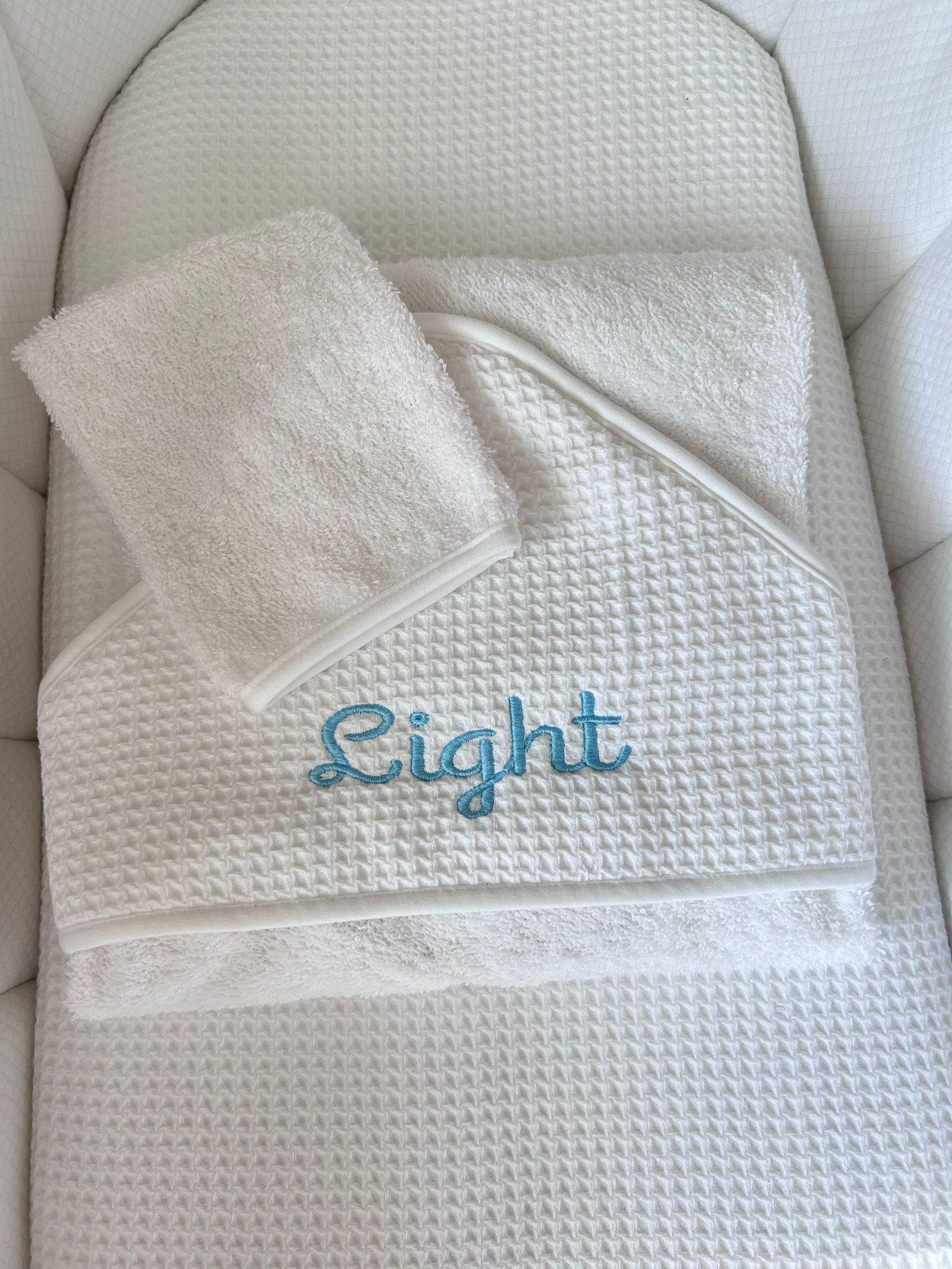 Cape de bain nid d'abeilles