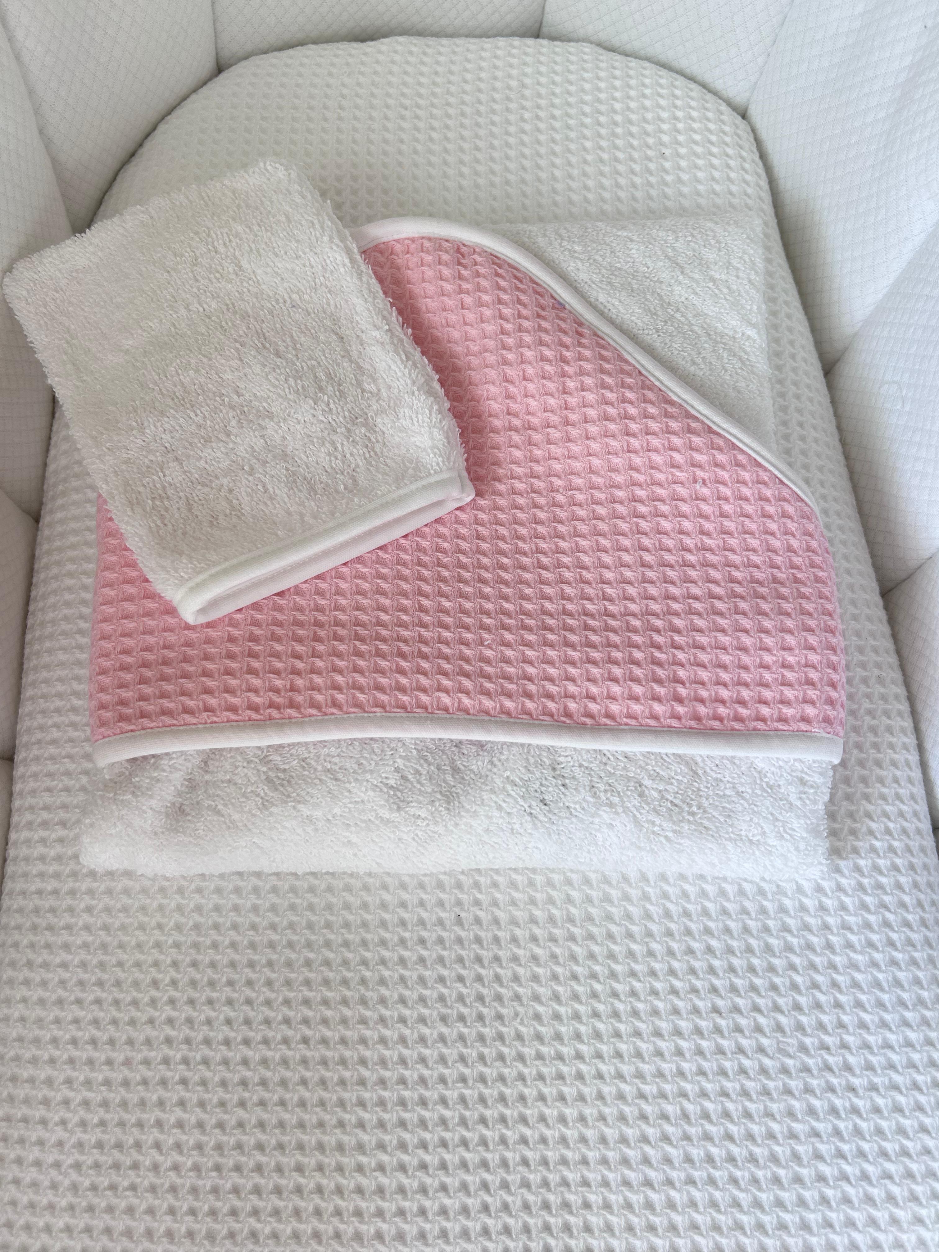 Cape de bain nid d'abeilles