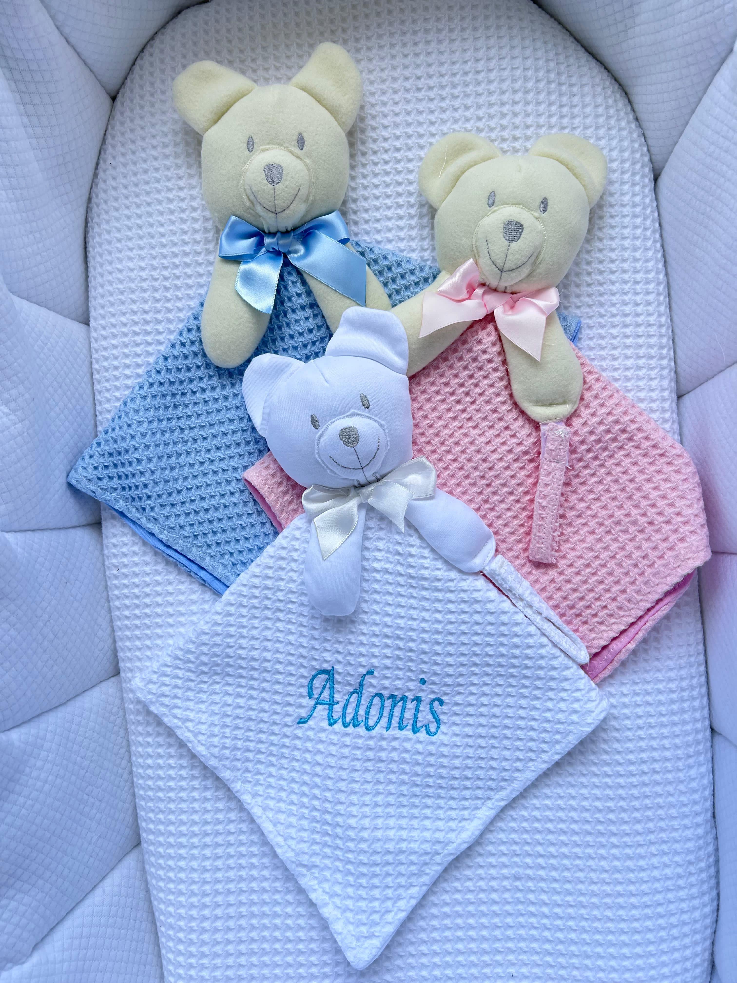 Doudou douceur nid d'abeille