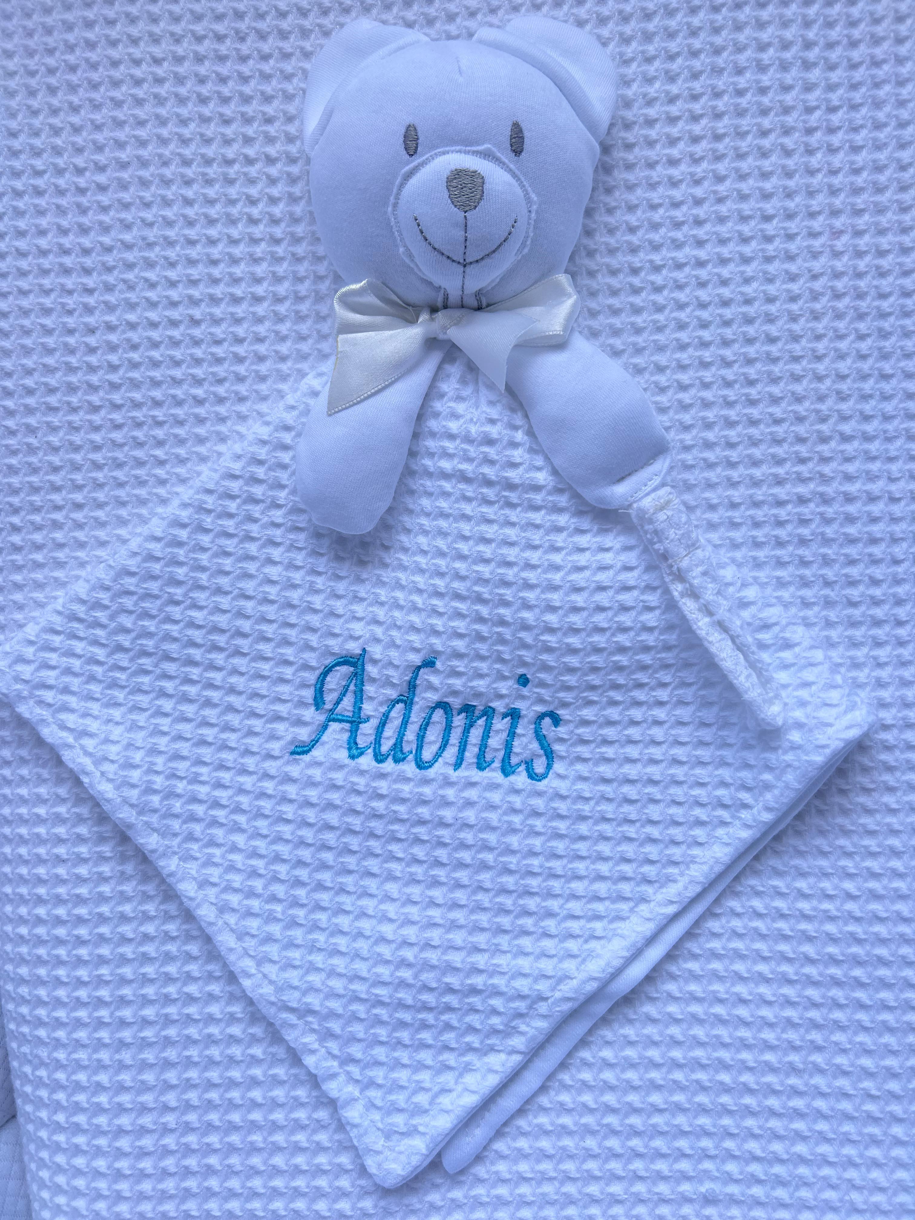 Doudou douceur nid d'abeille