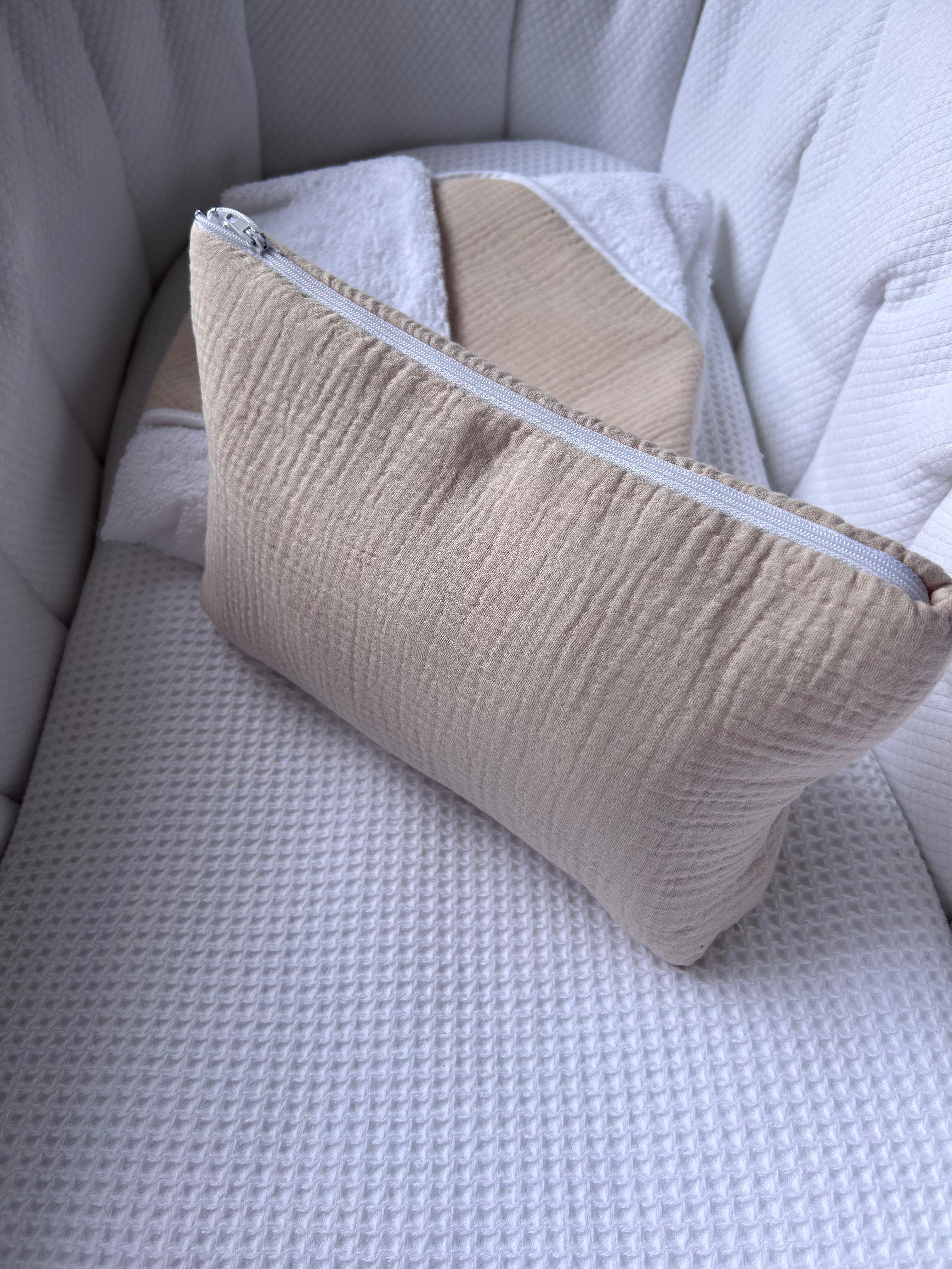 Trousse en gaze de coton